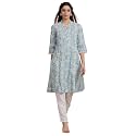 Biba Printed Cotton Straight Casual Kurtas