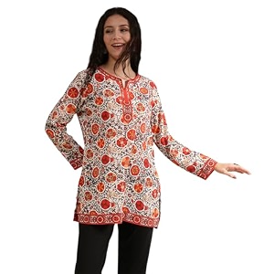 Biba Printed Polyester Straight Casual Kurtis