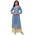BIBA Women39s Rayon Straight Fit Straight Kurta