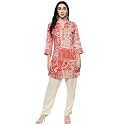 Biba Printed Viscose Straight Casual Kurtis