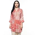 Biba Printed Viscose Straight Casual Kurtis