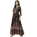 BIBA Solid Rayon Flared Fit Women Kurta