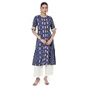 BIBA Solid Rayon Flared Fit Womens Kurta
