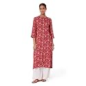 BIBA Solid Rayon Straight Fit Women Kurta