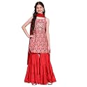 BIBA Viscose Blend Printed Straight Formal Kurta