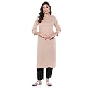 BIBA Women Cotton Blend Regular Fit Solid