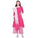 BIBA Women Cotton A-Line Kurta Palazzo Suit