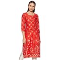 BIBA Women39s Cotton Straight Kurta