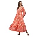 BIBA Women39s Fit and Flare Maxi Dress