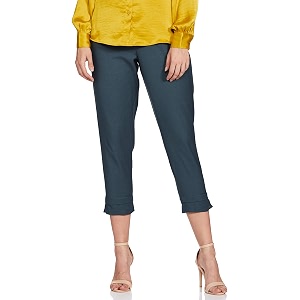 BIBA Women Cotton Blend Regular Solid Pants