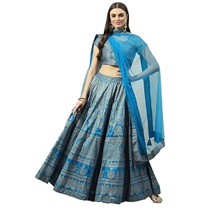 BIBA Womens Polyester Readymade Lehenga Set