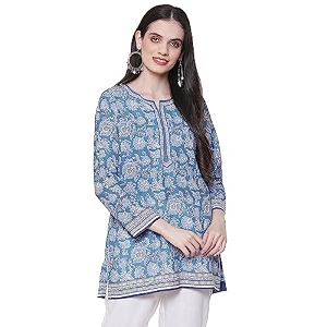 BIBA Womens Polyester Straight Fit Straight Denim