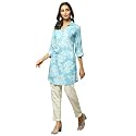 BIBA Women39s Rayon Regular Fit Casual Printed
