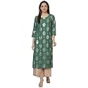 BIBA Women Viscose Straight Kurta