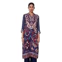 BIBA Women Liva Straight Printed Kurta