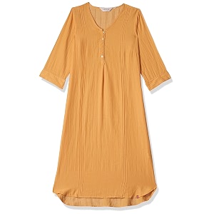 BIBA Women Blue Cotton Solid Kurti