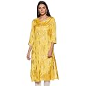 BIBA Viscose Printed Straight Semi-Formal Kurtas