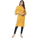 BIBA Women Acrylic Straight Solid Kurta