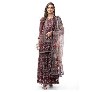 BIBA Women Art Silk Sharara Kurta Garara