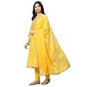 BIBA Women Art Silk Straight Kurta Churidar