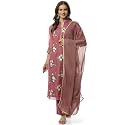 BIBA Women Art Silk Straight Solid Suit