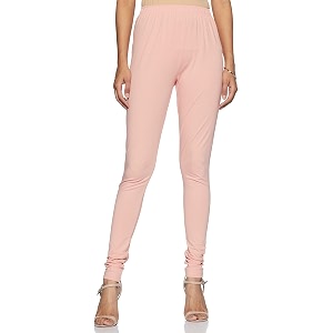biba women cotton blend solid churidar