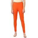 Biba Women Solid Fitted Bottom WEAR(COREKL001_Orange_XXL)