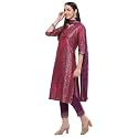 BIBA Women Cambric Straight Printed Kurta Slim