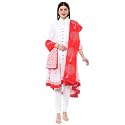 BIBA Women Cotton Asymmetric Solid Kurta Churidar