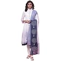 BIBA Women Cotton Asymmetric Solid Suit Set