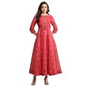 BIBA Women Cotton Blend Maxi Flared Classic