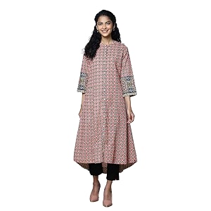biba women39s synthetic straight salwar suit skd4771_org_34 orange m work wea16819