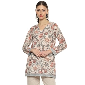 BIBA Women Cotton Blend Printed Kurti