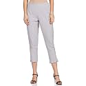 BIBA Women Cotton Blend Regular Solid Pants