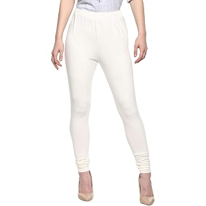 biba women cotton blend solid churidar