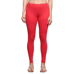 BIBA Women Cotton Blend Skinny Solid Leggings