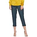 BIBA Cotton Blend Solid Regular Casual Pants