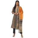 BIBA Women Cotton Gathered Printed Suit Set