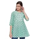 BIBA Women Cotton A Line Printed Kurti