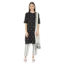 BIBA Women Cotton Kurta SetPantStole