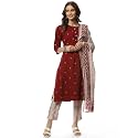 BIBA Women Cotton Kurta SetPantStole