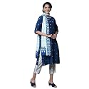 BIBA Women Cotton Kurta SetPantStole