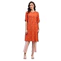 BIBA Women Cotton Kurta SetPantStole