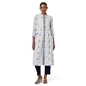 BIBA Women Cotton A Line Printed Kurta
