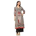 BIBA Women Cotton A Line Printed Suit