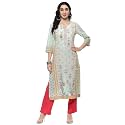 BIBA Women Cotton Straight Fit Kurta