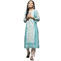 BIBA Women Cotton Regular Fit Straight Printed