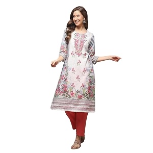 BIBA Women Cotton Regular Fit Liva Straight