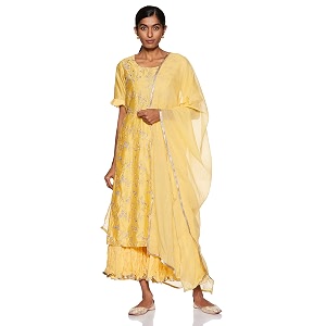 BIBA Women Cotton Salwar Suit Set