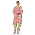 BIBA Women Cotton Straight Kurta Palazzo Suit